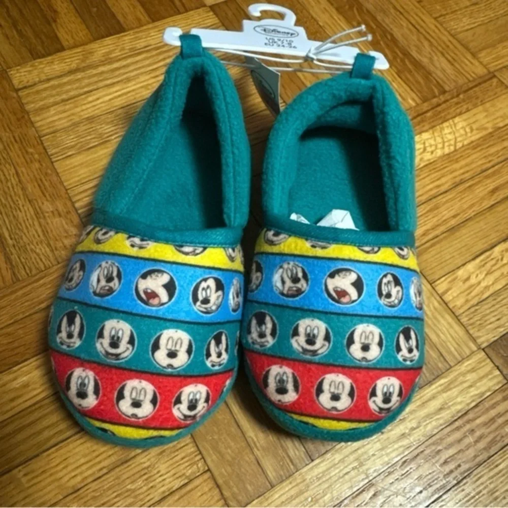 Unisex Kids NEW Disney‎ Mickey Mouse Slip On Slippers 9/10
